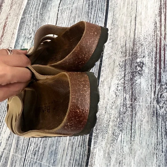 Birkenstock Betula Tan Leather Women's Sandals - Picture 5 of 8